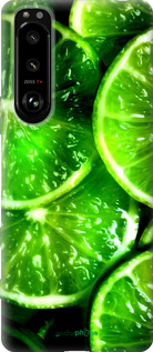 Силиконовый чехол Зелёные дольки лимона для Sony Xperia 5 III - 852u-2580 изображение 