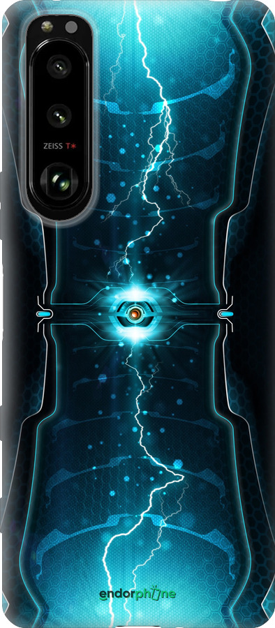 Силиконовый чехол Молнии в цилиндре для Sony Xperia 5 III - 120u-2580 изображение 