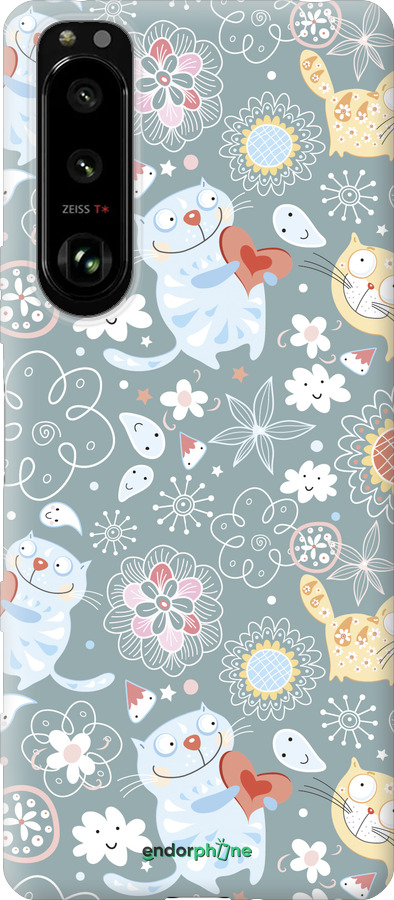 Силиконовый чехол Котята v3 для Sony Xperia 5 III - 1223u-2580 изображение 