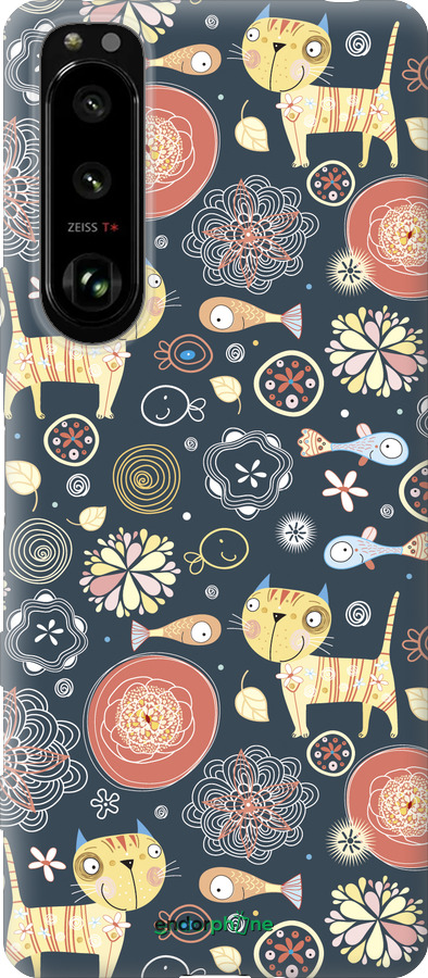 Силиконовый чехол Котята v4 для Sony Xperia 5 III - 1224u-2580 изображение 