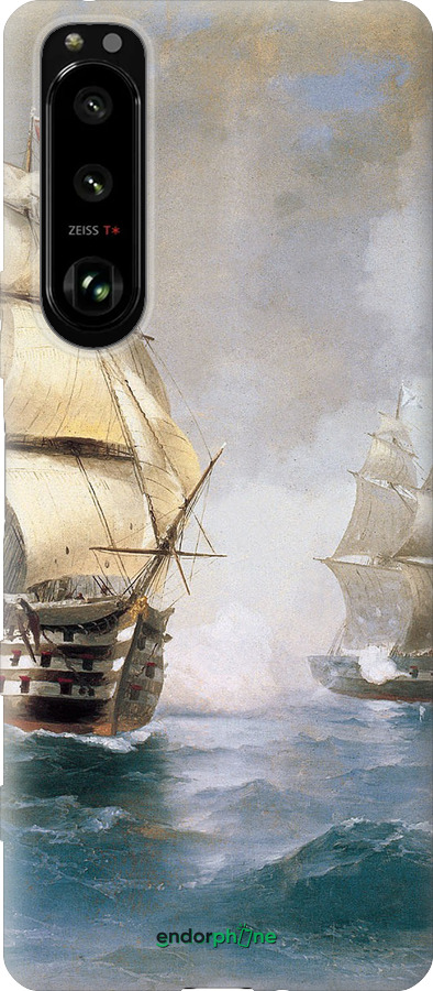 Силиконовый чехол Айвазовский. Корабли для Sony Xperia 5 III - 160u-2580 изображение 