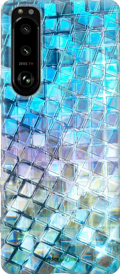 Силиконовый чехол Переливающаяся чешуя для Sony Xperia 5 III - 227u-2580 изображение 