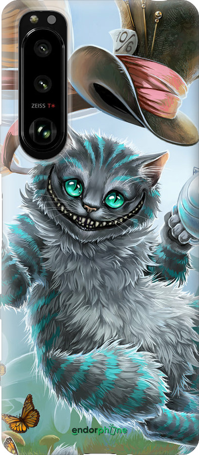 Силиконовый чехол Чеширский кот 2 для Sony Xperia 5 III - 3993u-2580 изображение 