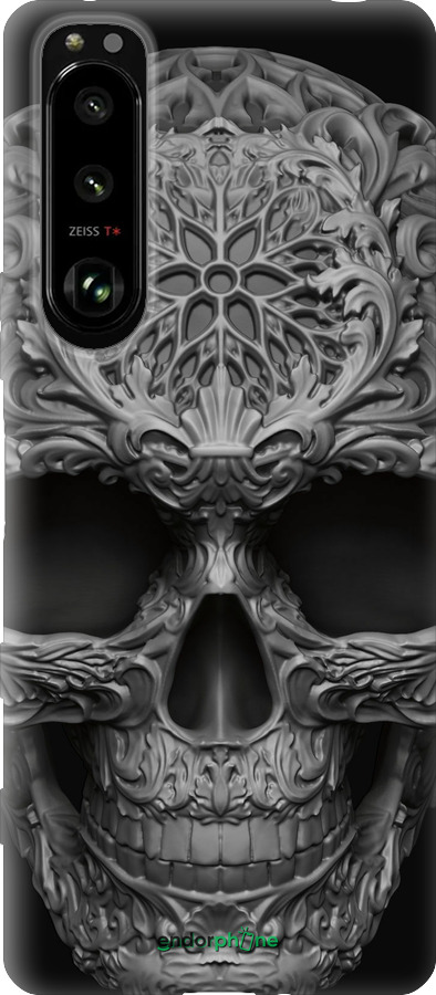 Силиконовый чехол skull-ornament для Sony Xperia 5 III - 4101u-2580 изображение 