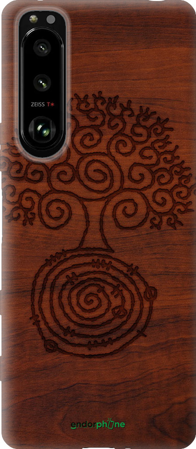 Силиконовый чехол Узор дерева для Sony Xperia 5 III - 4119u-2580 изображение 