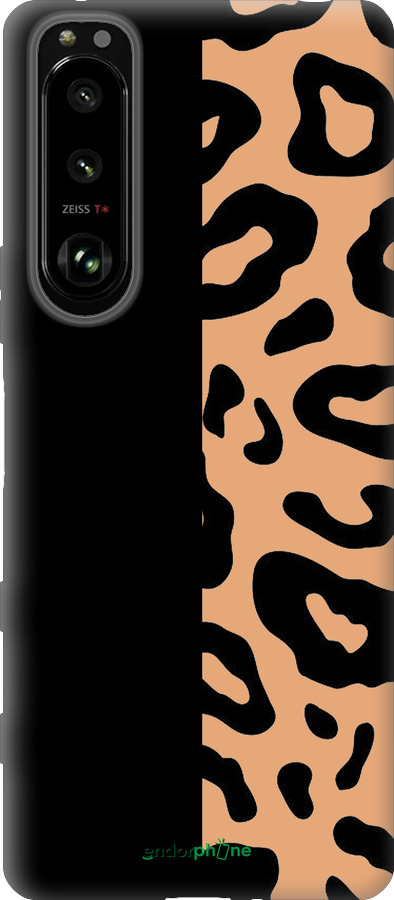 Силиконовый чехол Пятна леопарда для Sony Xperia 5 III - 4269u-2580 изображение 