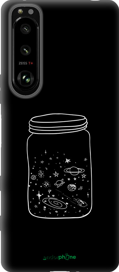 Силиконовый чехол Космос в банке для Sony Xperia 5 III - 4297u-2580 изображение 
