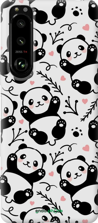 Силиконовый чехол Панды для Sony Xperia 5 III - 4318u-2580 изображение 