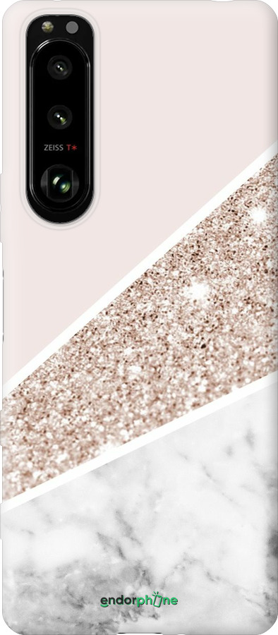 Силиконовый чехол Пастельный мрамор для Sony Xperia 5 III - 4342u-2580 изображение 