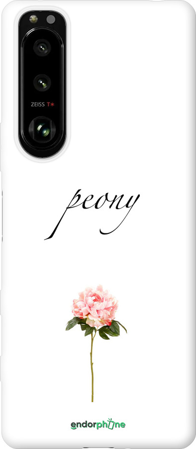 Силиконовый чехол Пион для Sony Xperia 5 III - 4366u-2580 изображение 