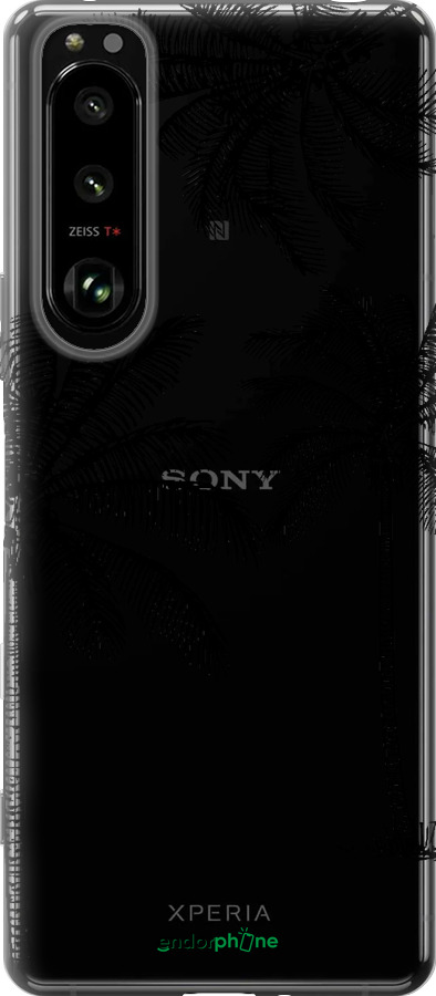 Силіконовий чехол Пальми1 для Sony Xperia 5 III - 4634u-2580 изображение 