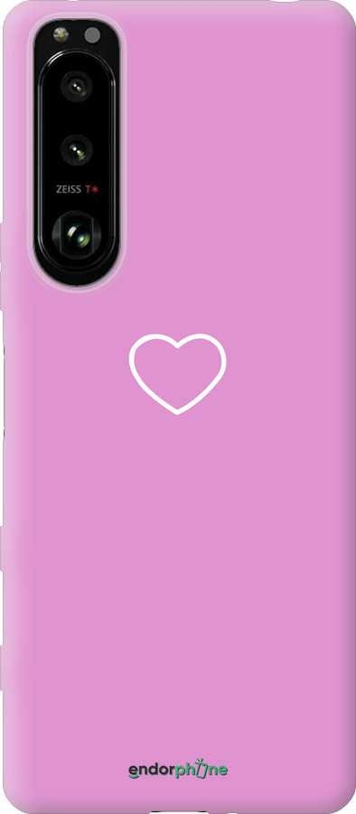 Силиконовый чехол Сердце 2 для Sony Xperia 5 III - 4863u-2580 изображение 