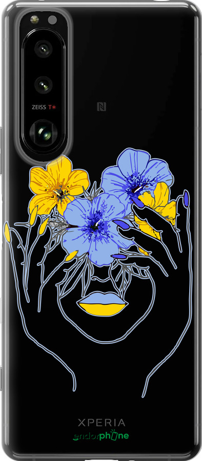 Силиконовый чехол Девушка v4 для Sony Xperia 5 III - 5276u-2580 изображение 