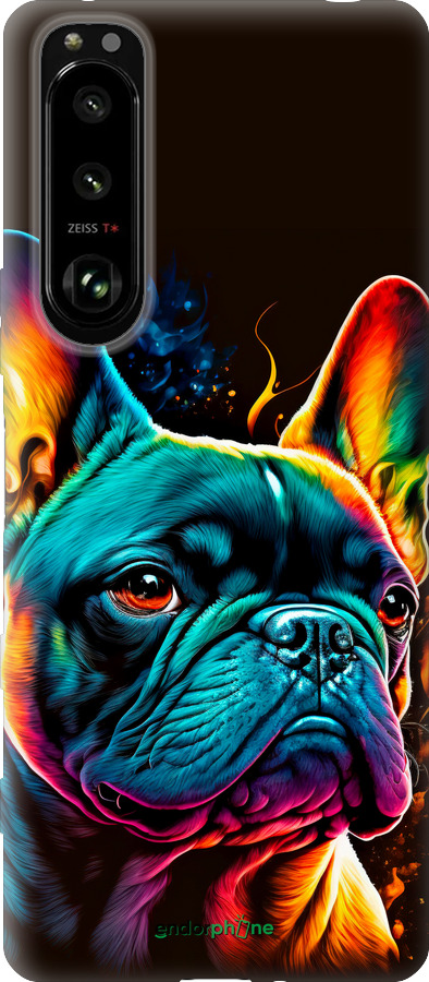 Силиконовый чехол Яркий бульдог для Sony Xperia 5 III - 5547u-2580 изображение 
