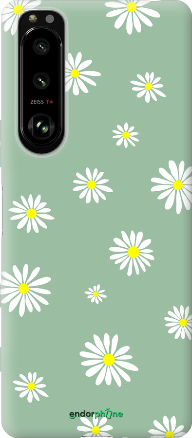 Силиконовый чехол Ромашки v4 для Sony Xperia 5 III - 5603u-2580 изображение 