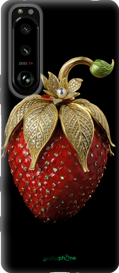 Силиконовый чехол Клубника v3 для Sony Xperia 5 III - 5638u-2580 изображение 
