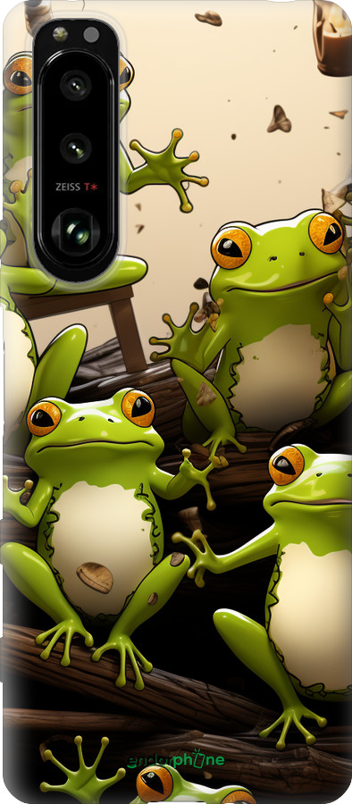 Силиконовый чехол Жабки для Sony Xperia 5 III - 5656u-2580 изображение 