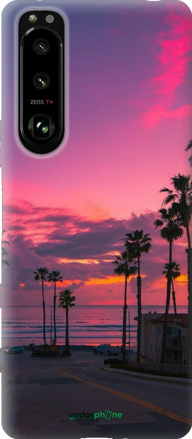 Силиконовый чехол Пальмы для Sony Xperia 5 III - 5873u-2580 изображение 