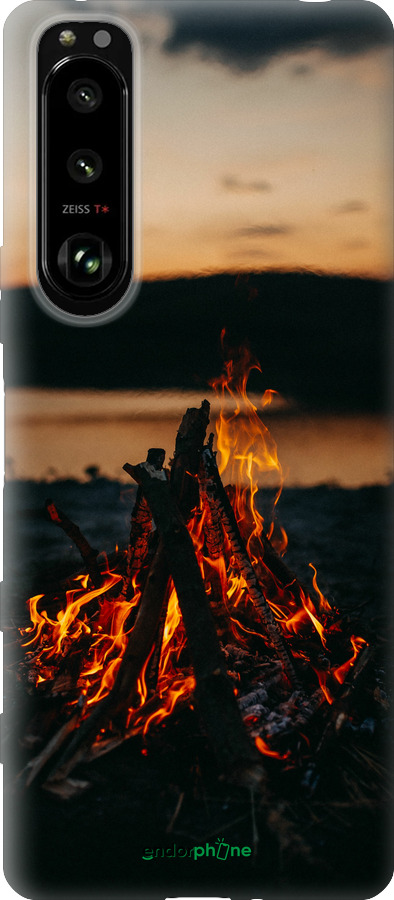 Силиконовый чехол Огонь для Sony Xperia 5 III - 6021u-2580 изображение 