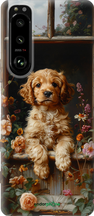 Силиконовый чехол Щенок cocker spaniel для Sony Xperia 5 III - 6136u-2580 изображение 