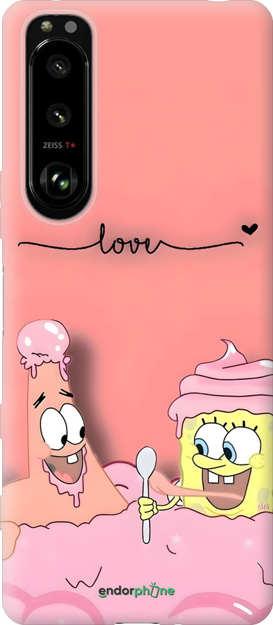 Силиконовый чехол Спанч Боб для Sony Xperia 5 III - 6282u-2580 изображение 