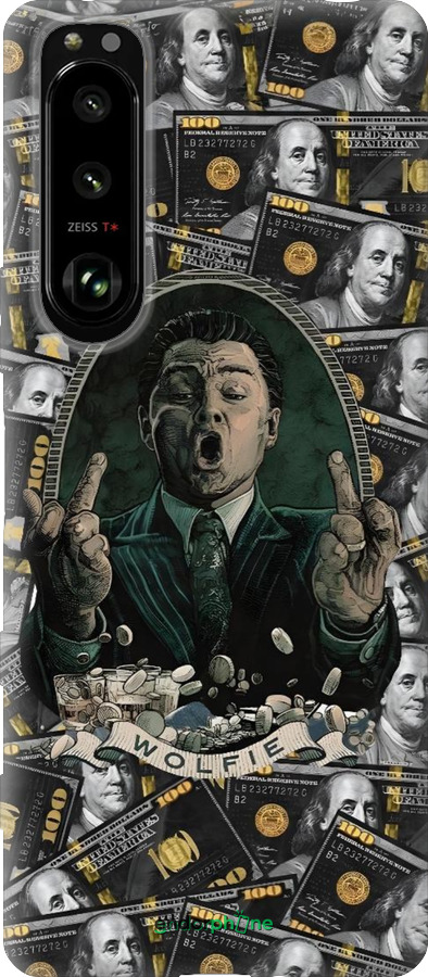 Силиконовый чехол Волк с валл стрит для Sony Xperia 5 III - 6287u-2580 изображение 