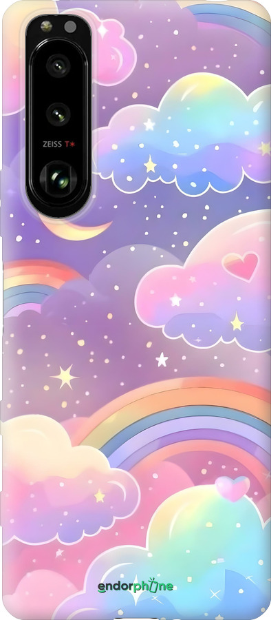 Силіконовий чехол Хмари та веселка для Sony Xperia 5 III - 6312u-2580 изображение 