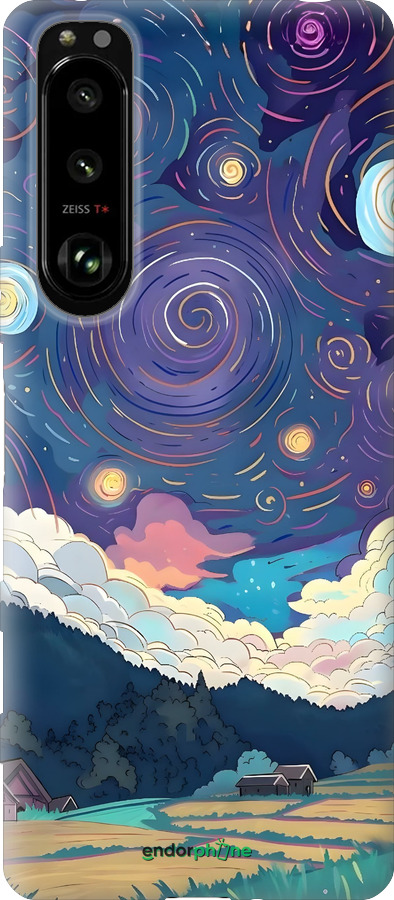 Силиконовый чехол Креативный арт для Sony Xperia 5 III - 6322u-2580 изображение 