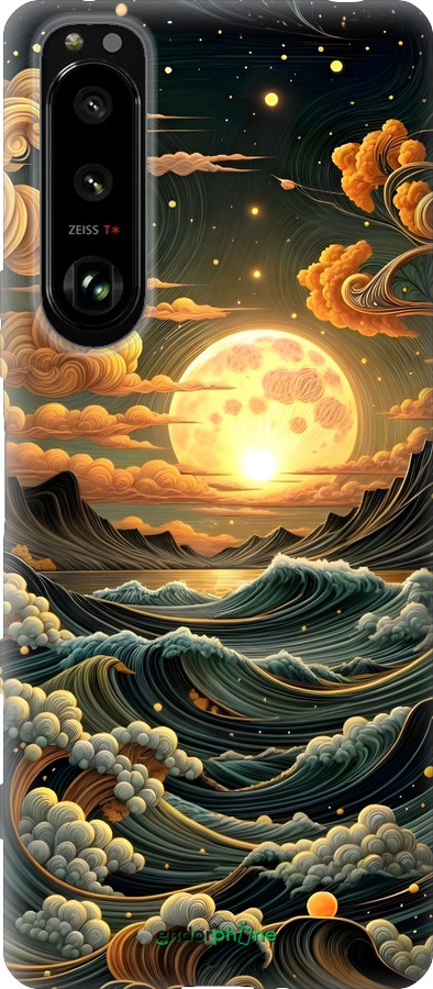 Силіконовий чехол Арт волны для Sony Xperia 5 III - 6332u-2580 изображение 