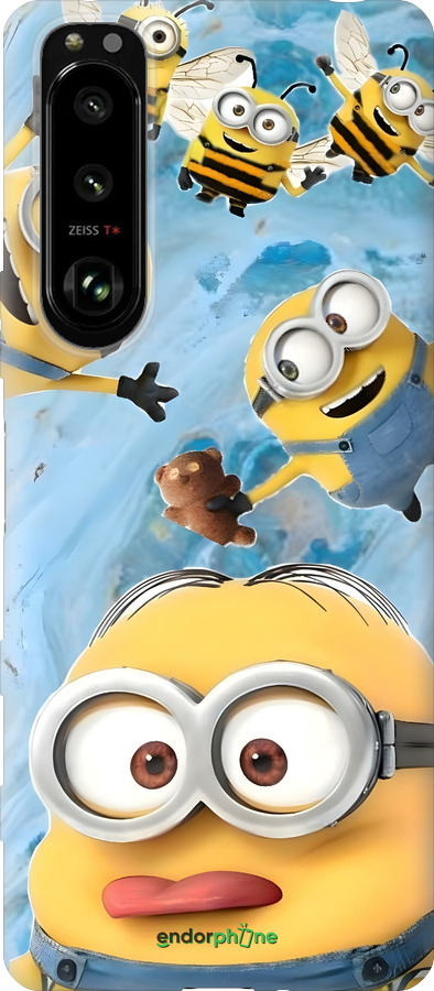 Силиконовый чехол Миньоны для Sony Xperia 5 III - 6386u-2580 изображение 