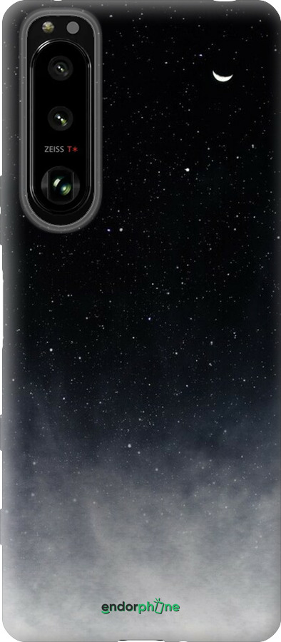 Силиконовый чехол Сині хмари, Синій місяць для Sony Xperia 5 III - 6396u-2580 изображение 