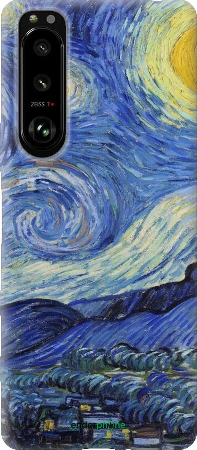 Силиконовый чехол «Звездная ночь» Винсента Ван Гога для Sony Xperia 5 III - 6433u-2580 изображение 