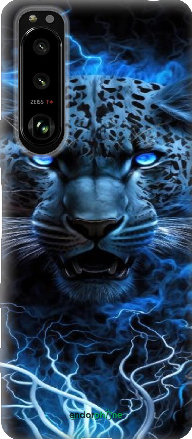 Силиконовый чехол Ледяной леопард для Sony Xperia 5 III - 6460u-2580 изображение 