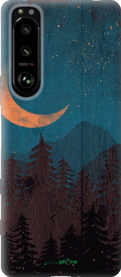 Силиконовый чехол Звездный лес для Sony Xperia 5 III - 6480u-2580 изображение 