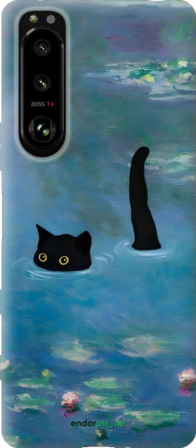 Силиконовый чехол С изображением кота и водяной лилии Monet для Sony Xperia 5 III - 6519u-2580 изображение 