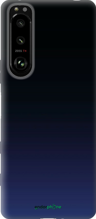 Силіконовий чехол Градієнт у темно-синьому стилі для Sony Xperia 5 III - 6542u-2580 изображение 