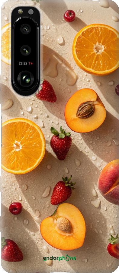 Силиконовый чехол Фрукты 3 для Sony Xperia 5 III - 6703u-2580 изображение 