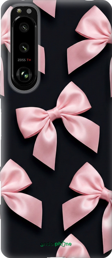 Силиконовый чехол Coquette Ribbons Dark Coquette для Sony Xperia 5 III - 6767u-2580 изображение 