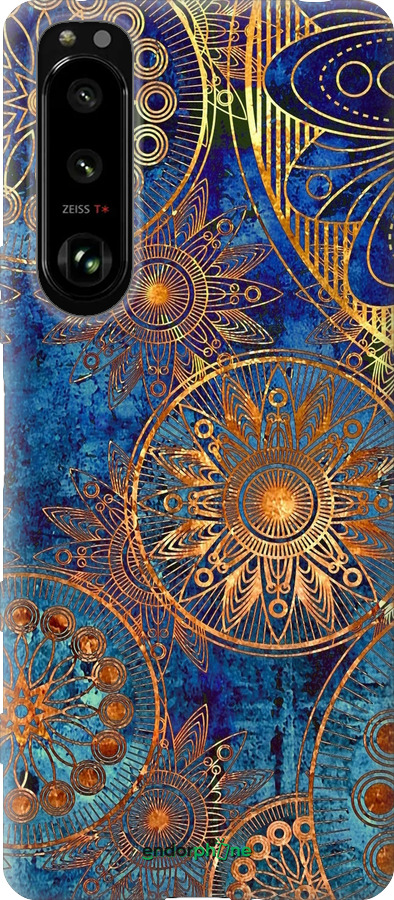 Силіконовий чехол Золотий візерунок для Sony Xperia 5 III - 678u-2580 изображение 