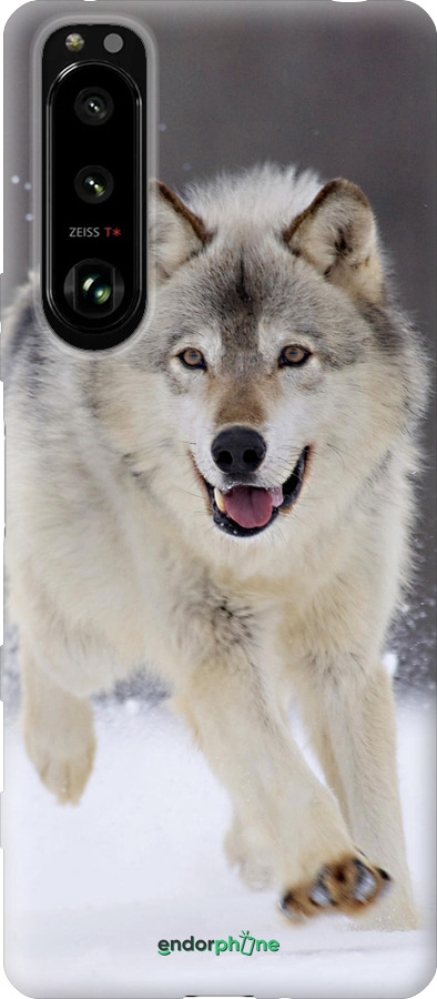 Силиконовый чехол Бегущий волк для Sony Xperia 5 III - 826u-2580 изображение 