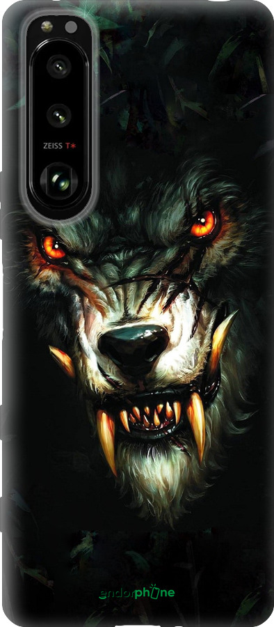 Силиконовый чехол Дьявольский волк для Sony Xperia 5 III - 833u-2580 изображение 