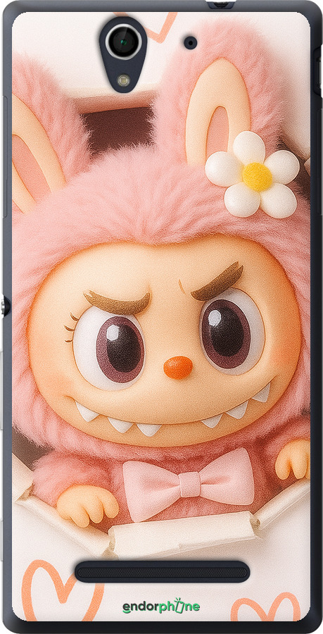 Силиконовый чехол Лабубу 2 для Sony Xperia C3 D2502 - 6710u-171 изображение 