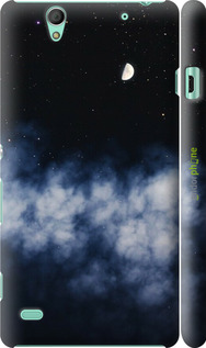 3D пластиковий глянцевий чехол Нічне небо для Sony Xperia C4 E5333 - 6450c-295 изображение 