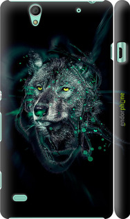 3D пластиковый глянцевый чехол Wolf для Sony Xperia C4 E5333 - 6610c-295 изображение 