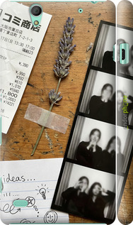 3D пластиковый матовый чехол Aesthetic Scrapbook Collage для Sony Xperia C4 E5333 - 6773m-295 изображение 