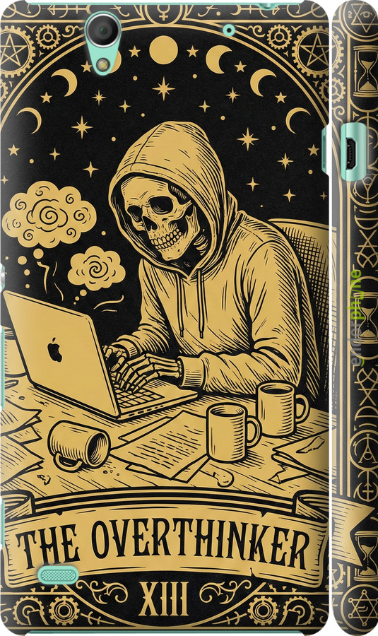 3D пластиковый глянцевый чехол The Overthinker для Sony Xperia C4 E5333 - 6774c-295 изображение 