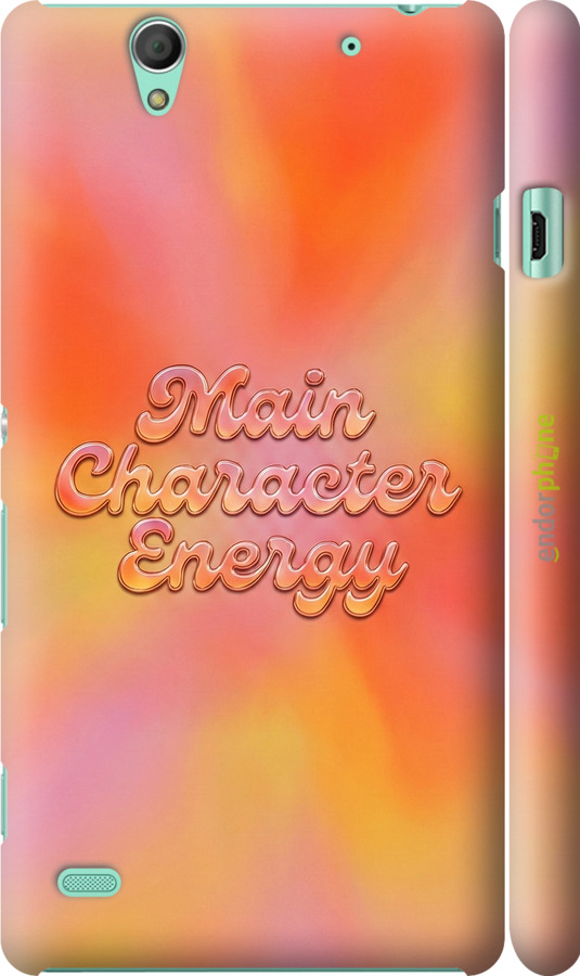 3D пластиковый глянцевый чехол Aura Gradient Main Character Energy Aesthetic Y2K для Sony Xperia C4 E5333 - 6783c-295 изображение 