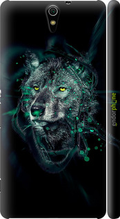 3D пластиковий глянцевий чехол Wolf для Sony Xperia C5 Ultra Dual E5533 - 6610c-506 изображение 