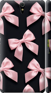 3D пластиковый глянцевый чехол Coquette Ribbons Dark Coquette для Sony Xperia C5 Ultra Dual E5533 - 6767c-506 изображение 