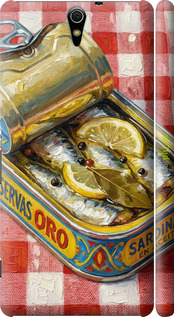 3D пластиковый глянцевый чехол Vintage Sardine Tin Phone для Sony Xperia C5 Ultra Dual E5533 - 6772c-506 изображение 